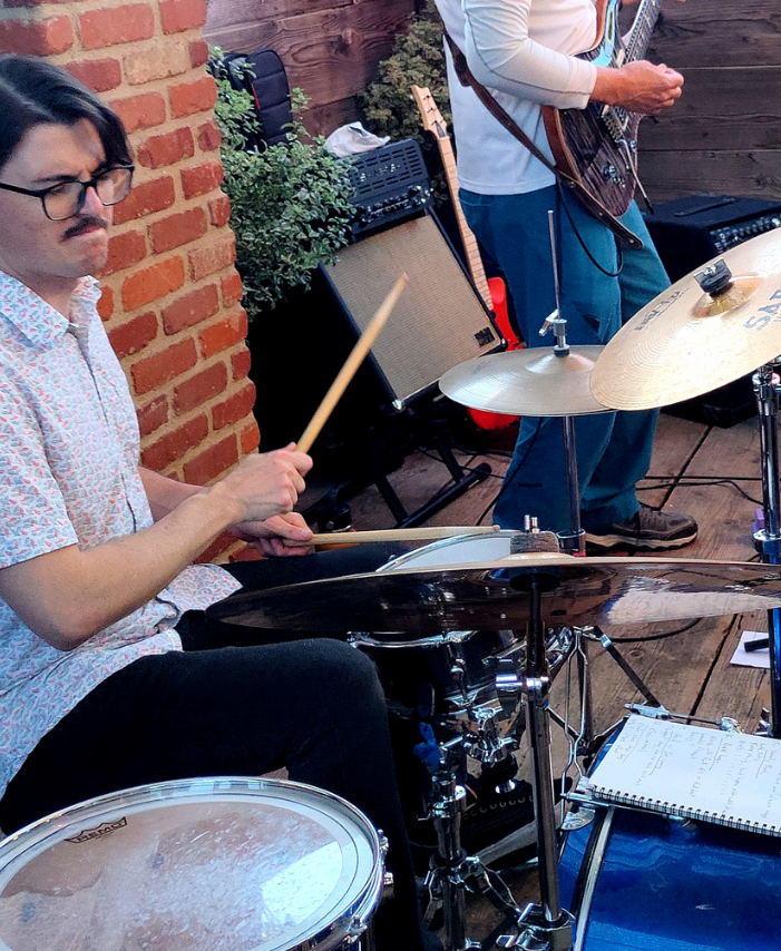 Caleb's first gig with Soul Cats